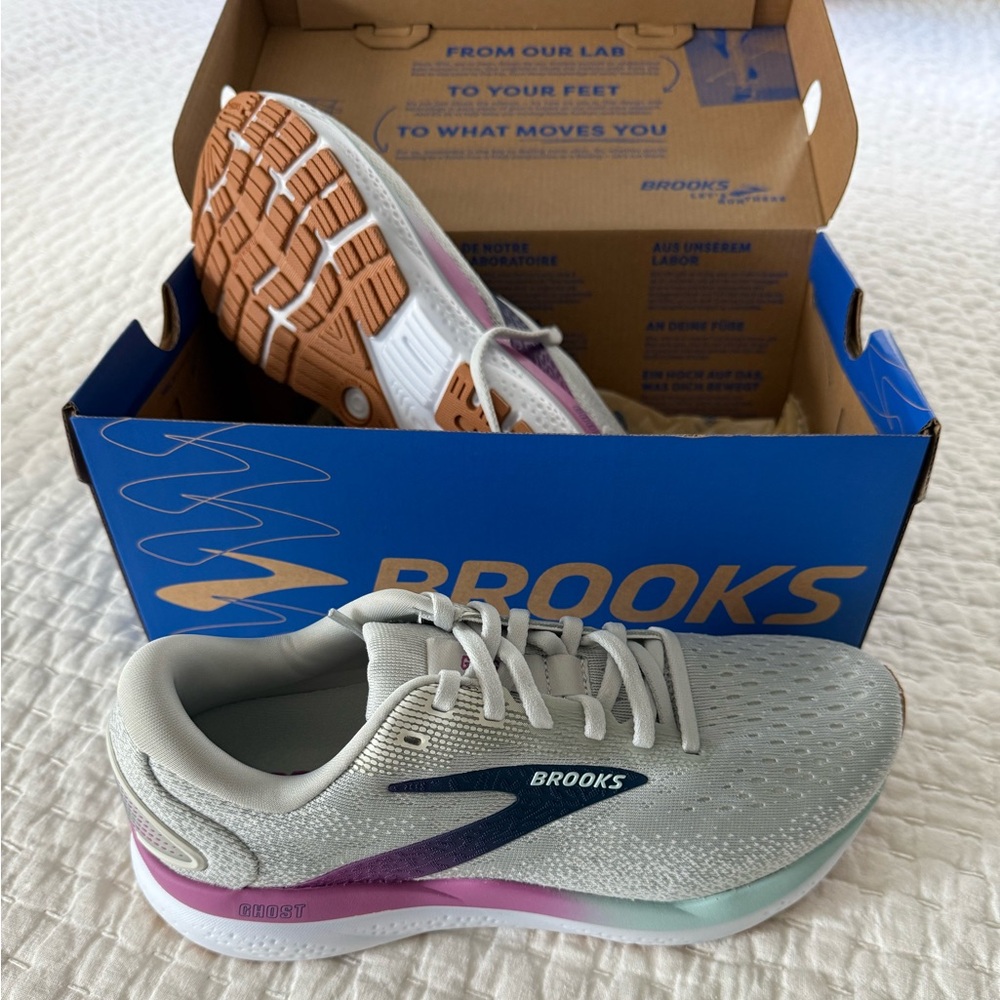 Brooks Women's Athletic Shoes - Gray, Pink, Blue